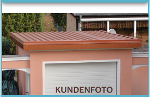 Link zum Angebot Stahlblechplatten Trapezblechprofil -  Abbildung Kundenfoto
