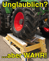 Abbildung Traktor fährt über Lichtplatte ONDEX HR
