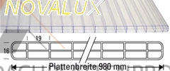 SONDERAKTION SUPERPREIS f. Stegdreifachplatte PC Novalux 