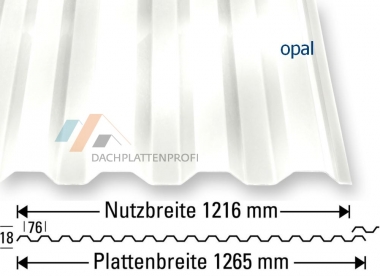 Lichtplatten PC opal - Sonnenschutz mit viel Helligkeit 
