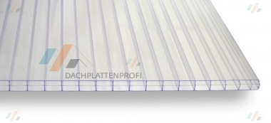 Stegdreifachplatte PC glasklar 16 mm 