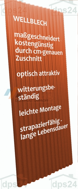 Wellprofil 0.75mm XTRA-STARK 6 Farben 