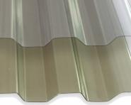 PVC 1 mm Trapez-/Spundwandprofil klar oder bronziert 