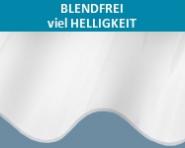 Lichtplatten PC Wellenprofil opal-Sonnenschutz 